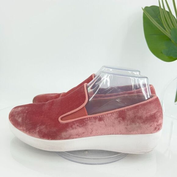 Fitflop Women's Superskate Loafer Size 7 Slip On Flats Sneaker Sporty Red Shoe - Picture 6 of 15